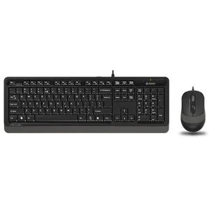 نمای روبرو کیبورد و موس باسیم ای فورتک مدل a4tech f1010
