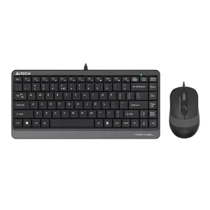 نمای روبرو کیبورد و ماوس باسیم ای فورتک مدل a4tech f1110