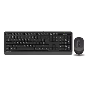 نمای روبرو کیبورد و ماوس بی سیم ای فورتک مدل a4tech fg1010