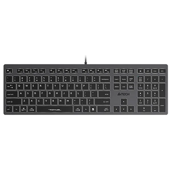 نمای روبرو کیبورد باسیم ای فورتک مدل a4tech fx-60