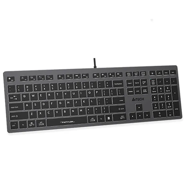 نمای کناری کیبورد باسیم ای فورتک مدل a4tech fx-60