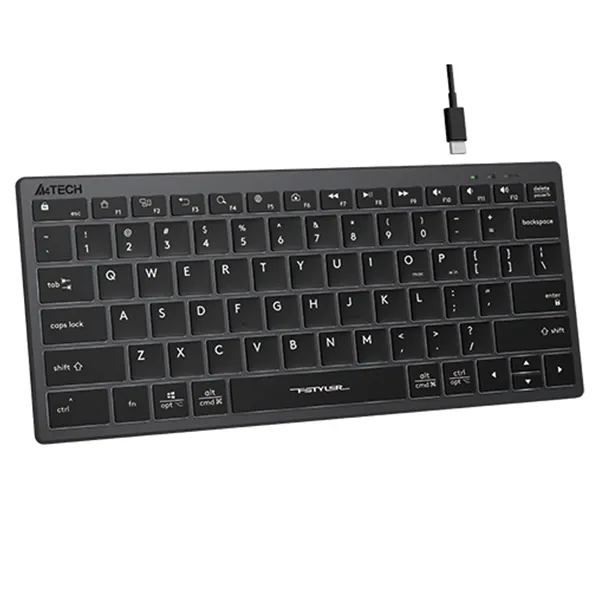 نمای کناری کیبورد باسیم ای فورتک مدل a4tech fx-61