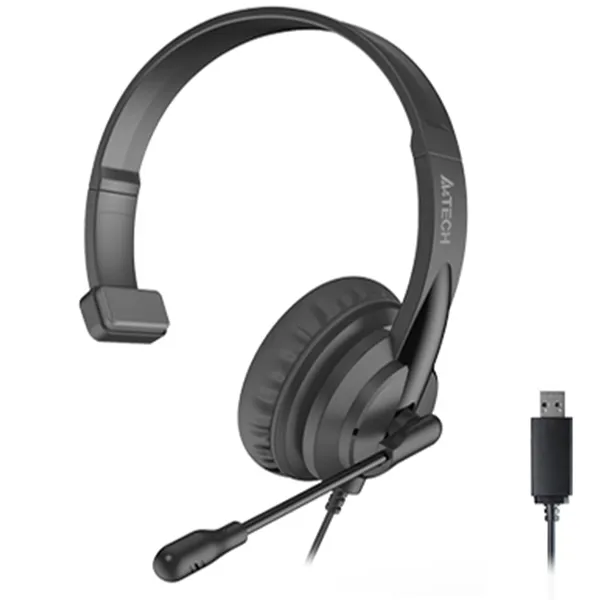 نمای پورت هدست تک گوش ای فورتک مدل a4tech hu-11