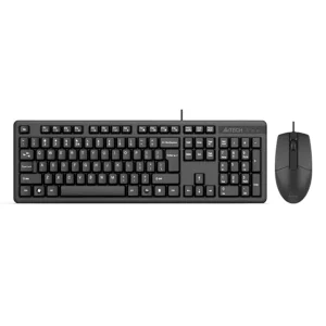 نمای روبرو کیبورد و ماوس باسیم ای فورتک مدل a4tech kk-3330