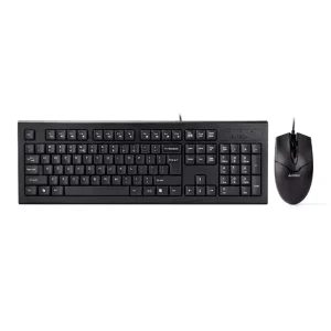 نمای روبرو کیبورد و ماوس باسیم ای فورتک مدل a4tech kr-85550