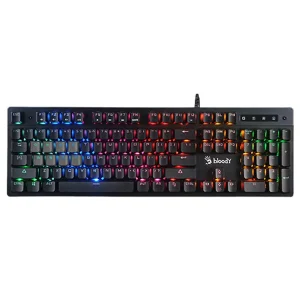 نمای روبرو کیبورد گیمینگ ای فورتک مدل a4tech bloody b500n