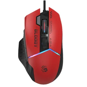 نمای روبرو ماوس گیمینگ ای فورتک مدل a4tech bloody w95 max sport