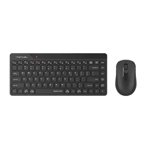 نمای روبرو ماوس و کیبورد بی سیم مدل a4tech fg2200 air2
