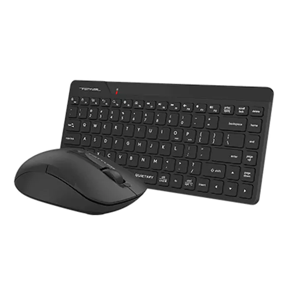 نمای پهلویی ماوس و کیبورد بی سیم مدل a4tech fg2200 air2