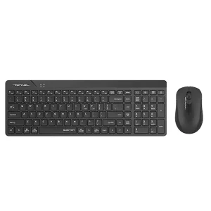 نمای روبرو ماوس و کیبورد بی سیم مدل a4tech fg2300 air2