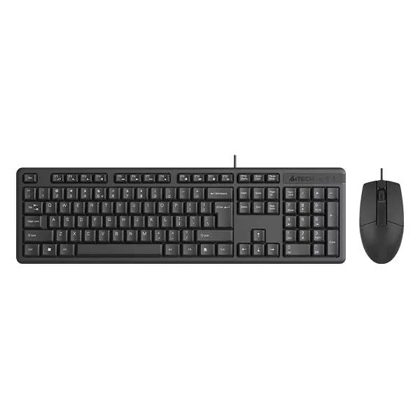 نمای روبرو ماوس و کیبورد باسیم ای فورتک مدل a4tech kr-3330