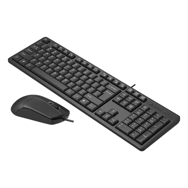 نمای پهلو ماوس و کیبورد باسیم ای فورتک مدل a4tech kr-3330