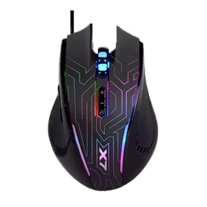 نمای روبرو موس گیمینگ ای فورتک مدل a4tech oscar neon x87
