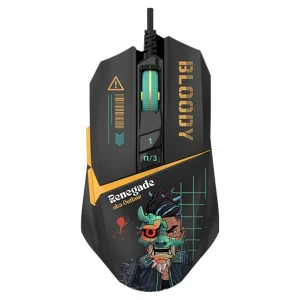 نمای روبرو ماوس گیمینگ بلادی مدل Bloody W63 MAX